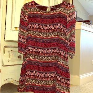 3/4 sleeve pattern dress